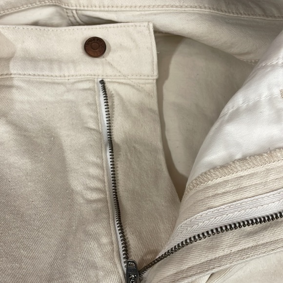 Madewell The Perfect Vintage Jean Raw Cream Ankle Length Sz 31 - Picture 11 of 11